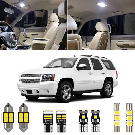 15 Piece 6000k White Led Interior Light Kit Package Replacement ...
