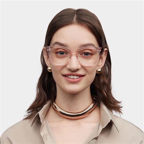 Sage Pink Frame Glasses with Rectangle Frame Online | ZEELOOL