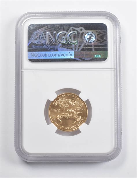 MS70 2021 $10 American Gold Eagle 1/4 Oz. .999 Fine Gold Family Of Eagles T-1 Signed Everhart ...