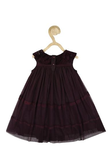 Buy Girls Purple Embroidered Partywear Dress Online - 792585 | Peter ...