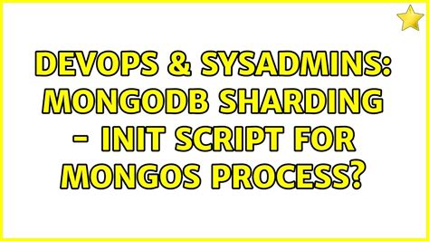 Image result for MongoDB Init Script