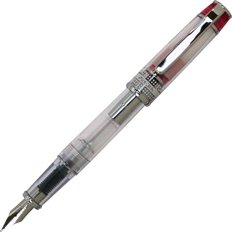 Pilot Prera Iro-Ai Fine-Nib Transparent Red Body Fountain Pen (FPRN ...