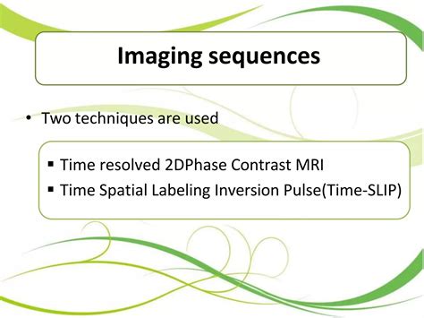 CSF Flow Study MRI 的图像结果