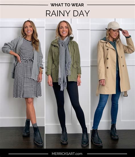 What to Wear on a Rainy Day (3 Easy Outfit Combos) - Merrick's Art