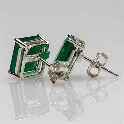 blisse-allure-925-sterling-silver-green-onyx-stud-earrings-for-women ...