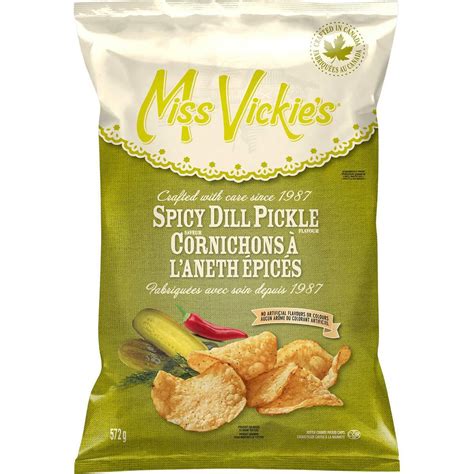 Buy Miss Vickie'sKettle Cooked Spicy Dill Pickle Potato Chips 572g/1.25 ...