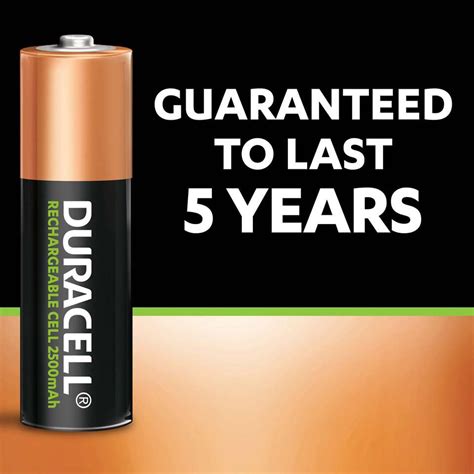 DURACELL Rechargeable AA 2500mAh, Everyday Devices, Toy, Baby Monitor ...