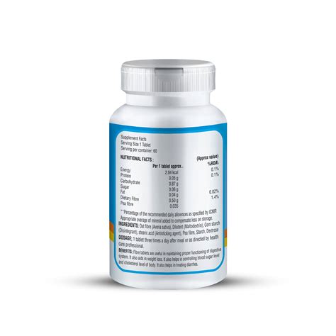 Zenius Fiber Tablets For Constipation Relief, 60 Tablets – ClickOnCare