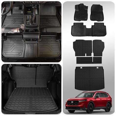 Thinzyou Floor Mats Compatible with 2023 2024 Honda CRV Trunk Mat Cargo ...