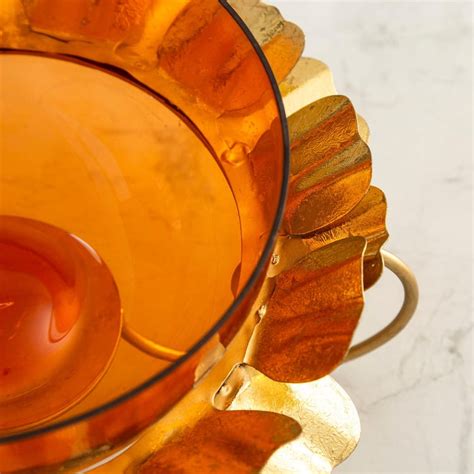 Buy Marigold Solid Multicolour Glass Floating Bowl from Home Centre at ...