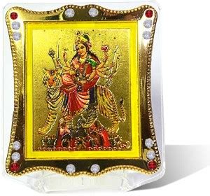 Adhvik Prism Design Acrylic Durga Ji Idol Statue for Car Dashboard,Home ...