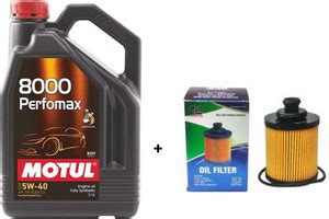 MOTUL 8000 Perfomax 5W-40 & Oil Filter Combo for Maruti CIAZ (DIESEL ...