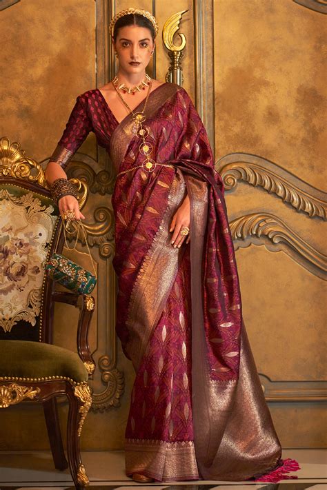 Brown Saree - Buy Stylish Brown Colour Sarees Online | Karagiri