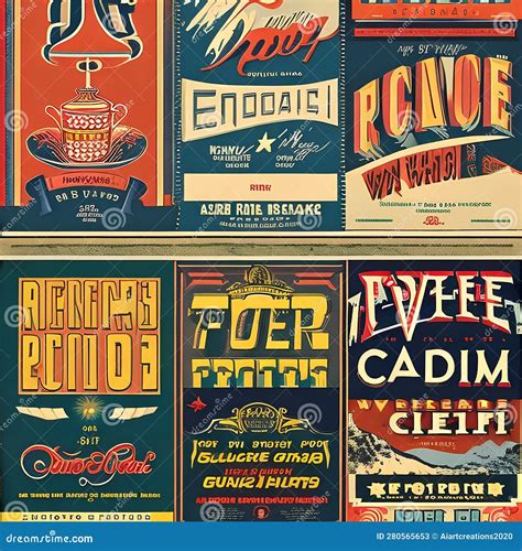 1787 Vintage Retro Posters: A Retro And Vintage-inspired Background ...
