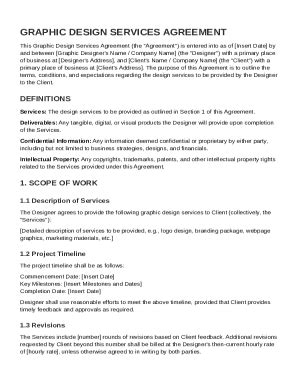 Graphic Design Client Contract Template - Fill and Sign Printable ...