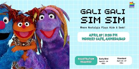 Gali Gali Sim Sim! Tickets, Monkey cafe, Ahmedabad, 27 April 2025 ...