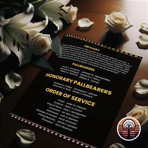 Image result for Burial Program Sample