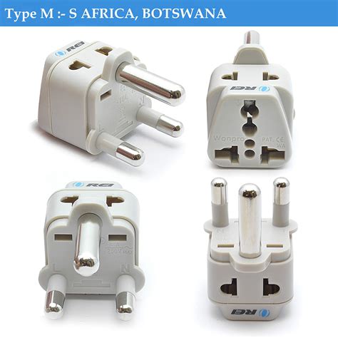OREI 7 World Travel Adapter Plug Set Safe Grounded for Europe, Germany ...