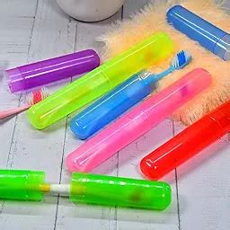 Buy 6Pc Plastic Toothbrush Cover, Anti Bacterial Toothbrush Container ...