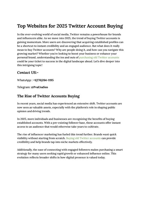 The Best Place To Buy Old Twitter Accounts in 2025 - Speaker Deck