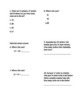 4th Grade Go Math Chapter 2 Test PDF 的图像结果