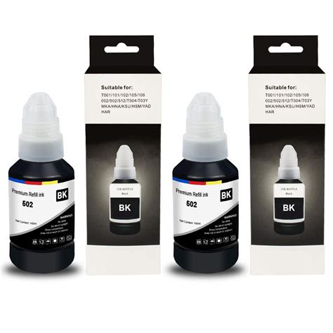 Topcolor T502 Compatible Refill Bottle Ink Replacement for T502 T502120 ...