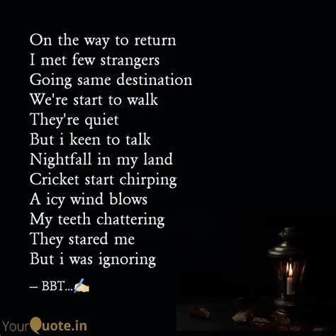On the way to return I me... | Quotes & Writings by Bhuvan Bhaskar ...