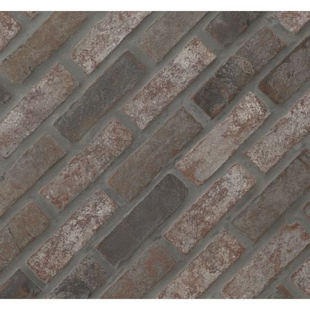 Msi BrickStaks Noble Red Clay Brick SAMPLE Mosaic Sheet Wall Tile ZOR ...