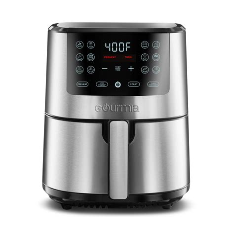 Gourmia 4-Qt Digital Air Fryer with Guided Cooking, Easy Clean ...
