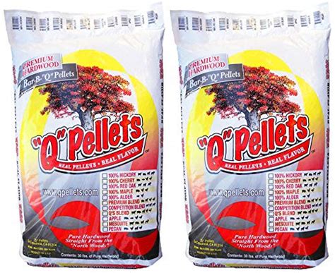 "Q" Pellets BBQ Smoker Pellets - 100% Red Oak - 2 Bag Bundle - 60 lbs ...