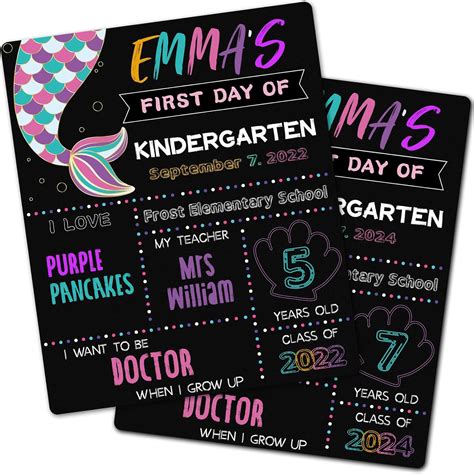 GMAOPHY Double-Sided Mermaid Back to School Sign for Kids' India | Ubuy