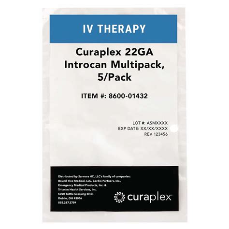 Curaplex® 22ga Introcan Multipack, 5/PK | Bound Tree