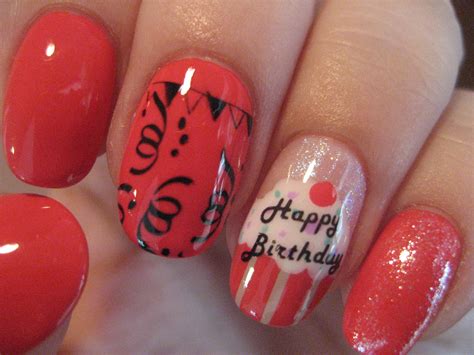 Happy bday! | Birthday nail art, Birthday nail designs, Birthday nails