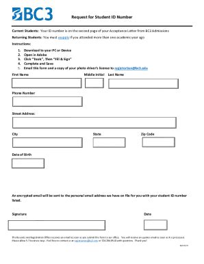 Fillable Online Student-ID-Requests Fax Email Print - pdfFiller