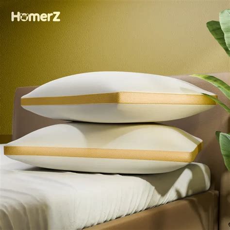 Homerz Set of 2 Goldstar Gusset Pillow, 17 x 27 inch, Filled with 3D ...