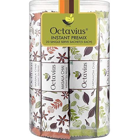 Octavius Assorted Premix Tea & Coffee Refill Pack - 20 Single Serve ...