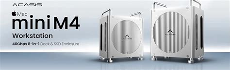 ACASIS Mac mini M4 Workstation: 8-in-1 Dual SSD 40Gbps Dock for Mac ...