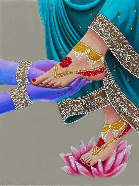 35 Radha Rani ke Charan💖 ideas | radha rani, radha krishna art, krishna art