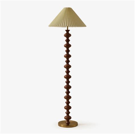 Sculpted Rhythm Wood Floor Lamp - HIOOZ