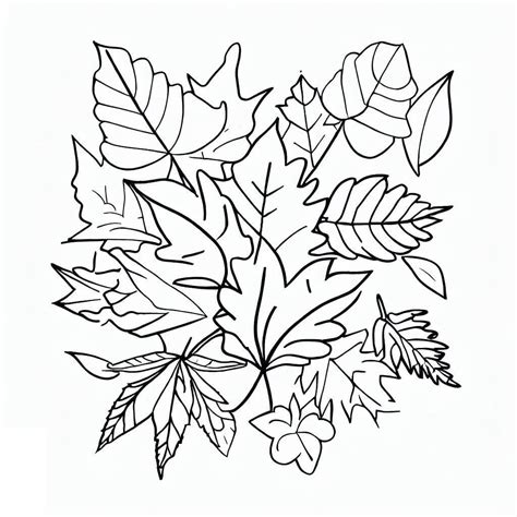 Fall (Autumn) Leaves coloring pages - ColoringLib