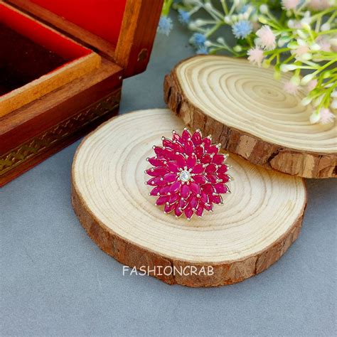 Alice Adjustable Pink Ring | FashionCrab.com