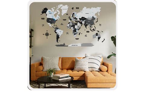 The Versatility of Wooden World Maps For Walls: Exploring 2D, 3D, Desi ...