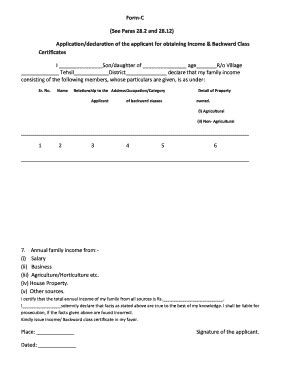 Form C Patwari - Fill Online, Printable, Fillable, Blank | pdfFiller