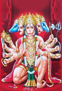 Poster Panchmukhi Hanuman Ji Wall Print 1 sl806 (Plastic Large Wall ...