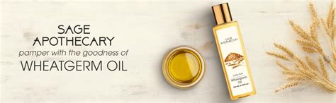 Buy Sage Apothecary Wheatgerm oil Natural & Pure Hair Oil helps to hair ...