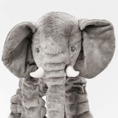 JÄTTESTOR soft toy, elephant/grey - IKEA