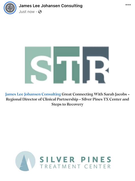 Sarah Jacobs Silver Pines Treatment Center Steps to Recovery James Lee ...