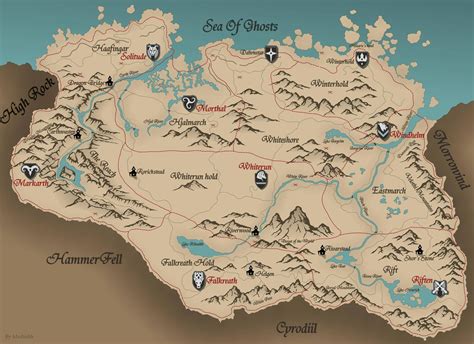 High-Res Map of Skyrim in Elder Scrolls V [3933x2861] : MapPorn
