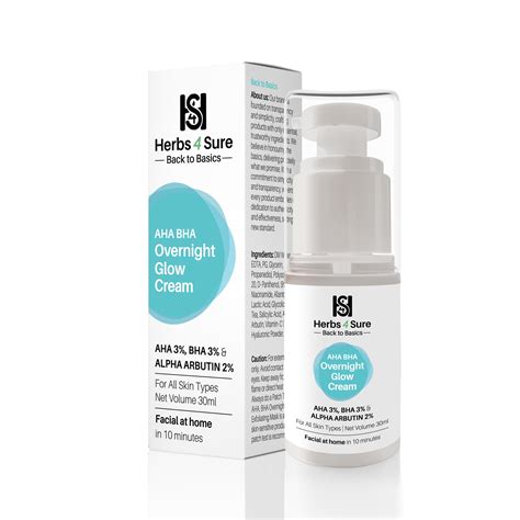 AHA BHA OVERNIGHT GLOW MASK – Herbs4Sure