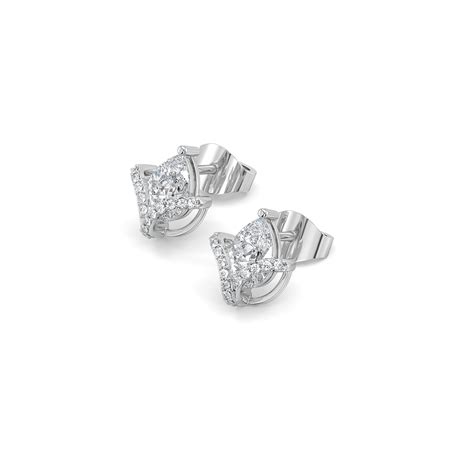 Overlaced in Pear - Pure Gold Lab Diamond Solitaire Earrings – Lukson